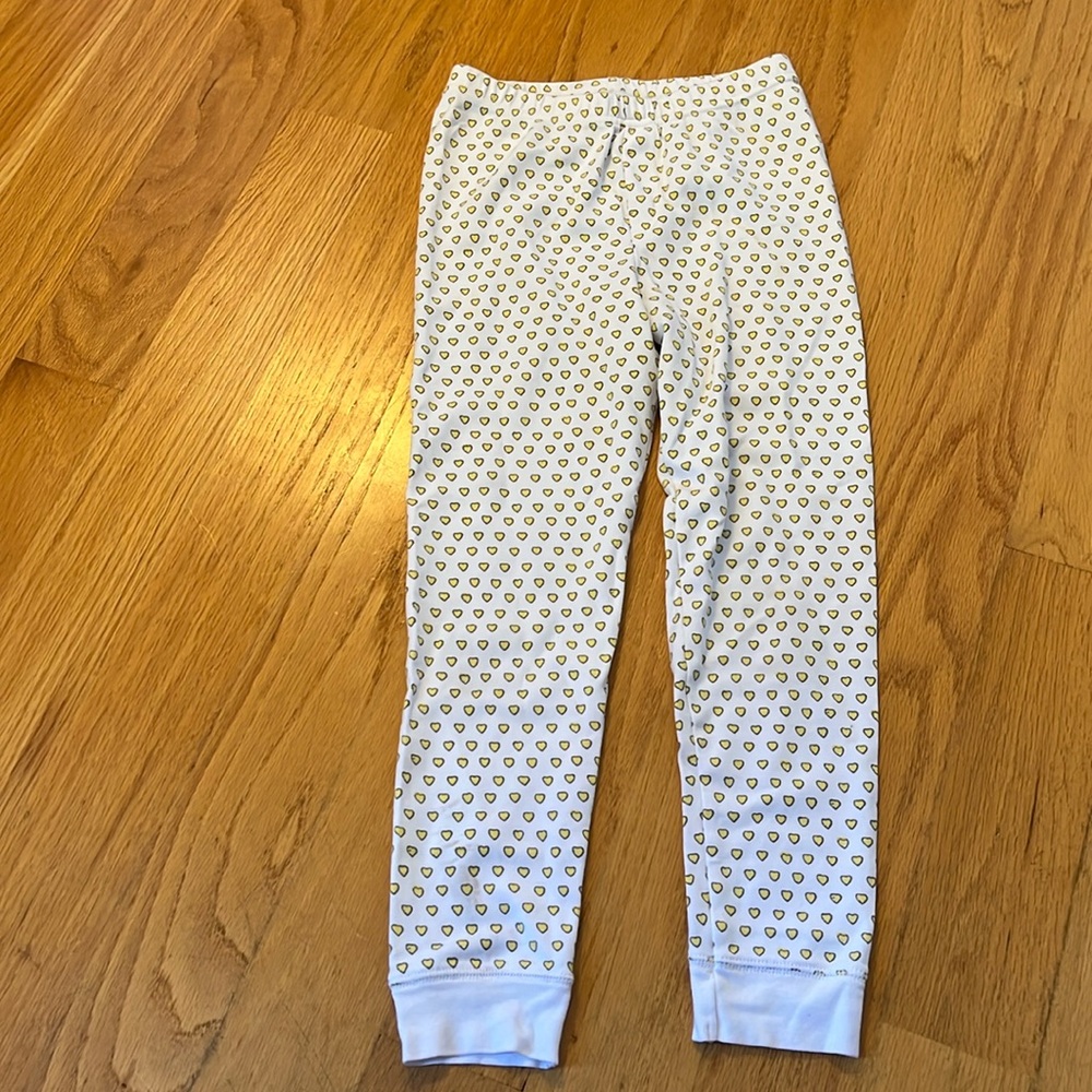 Roller rabbit yellow heart pajama bottom size 10